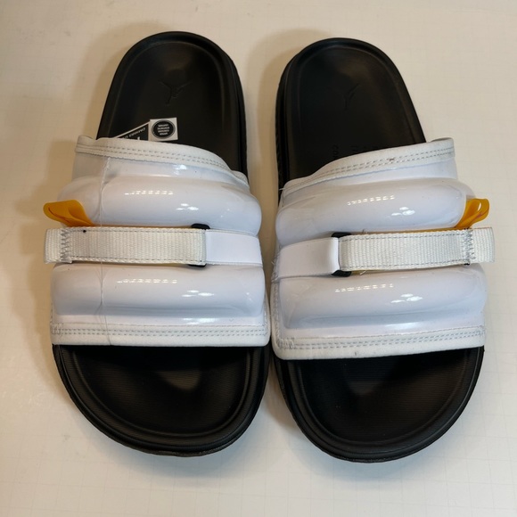 Nike Jordan Super Play Men’s Slides Size 10 White/Black/Fire Red/Taxi - Picture 11 of 11